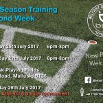 Pre Season Training Second Week