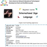 Beginner Course – International Sign Language